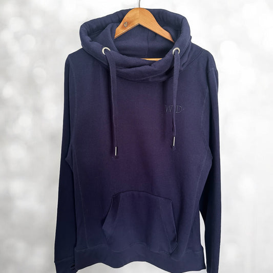 Cross Neck Hoodie Muted Palette